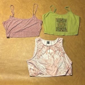 Three Crop Tops